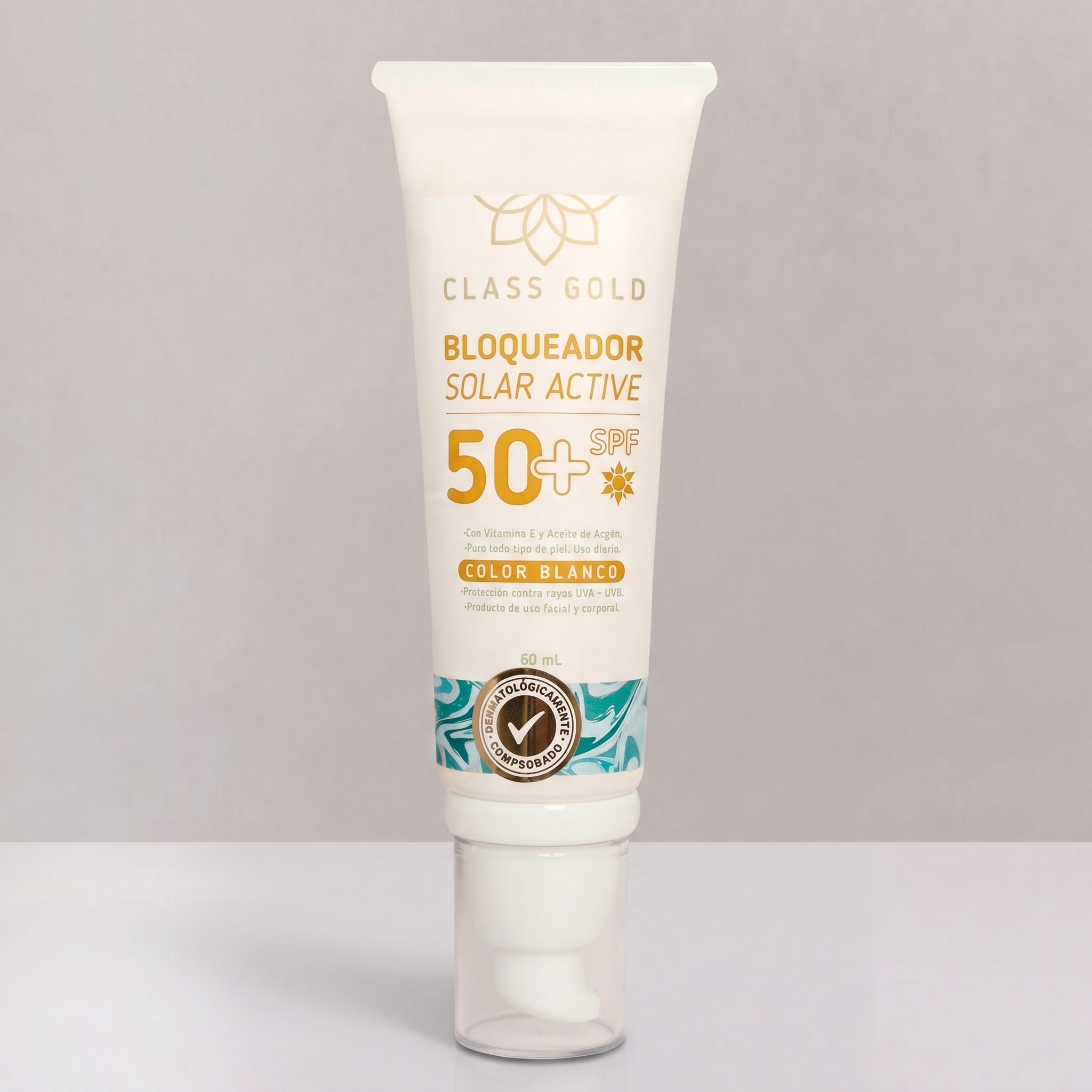 Bloqueador Solar Active SPF 50+ (Color Blanco)